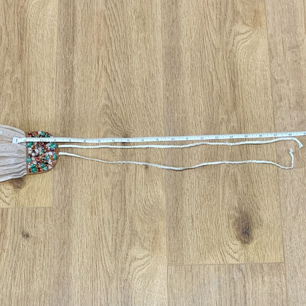 Chan Luu Semi Precious Stones Mesh Belt - Beige - Picture 14 of 15